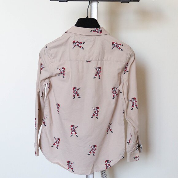 Denim & Flower Ricky Singh Santa Print Shirt Boy size 8 - Picture 4 of 4